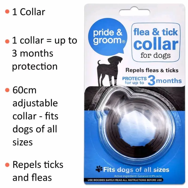 Pride & Groom Flea & Tick Collar - 3 Months Protection - Buy 3 Get 1 Free 2
