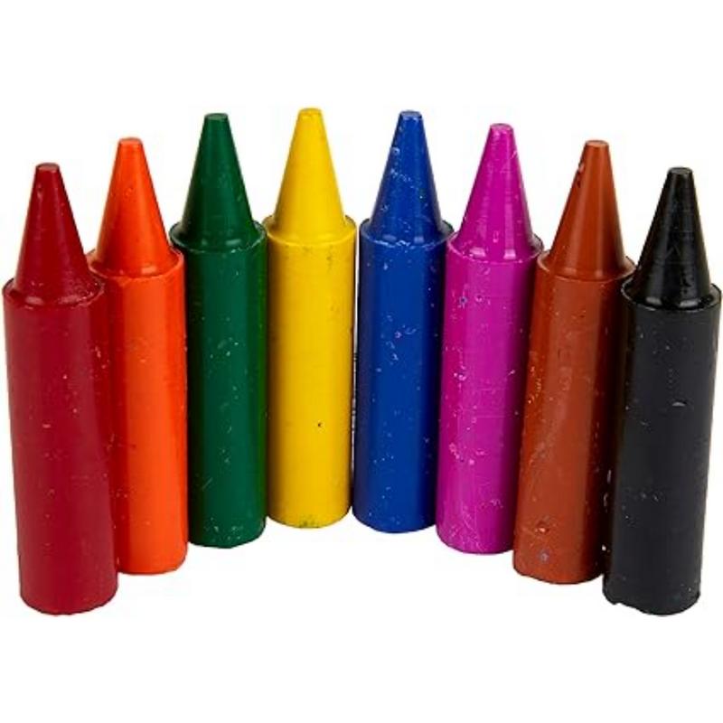 MyFirst Jumbo Crayons - Assorted Colours Easy-Grip Colouring Crayons Perfect for Toddlers Hands Ideal for Kids Aged 12 Plus Months, Multicolor, (Pack of 8) 2
