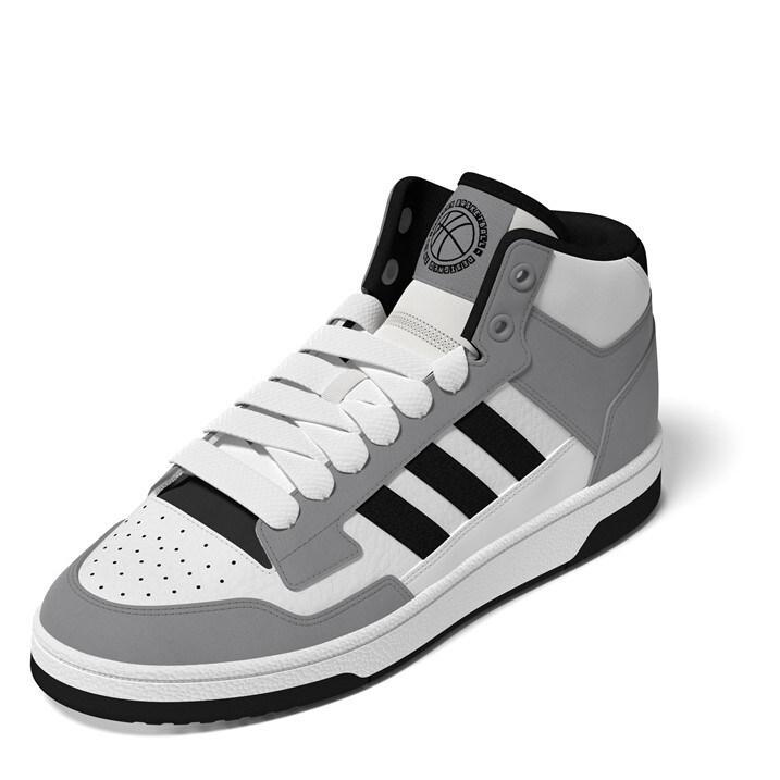 Adidas Mens Rapid Court Mid High Top Trainers 8