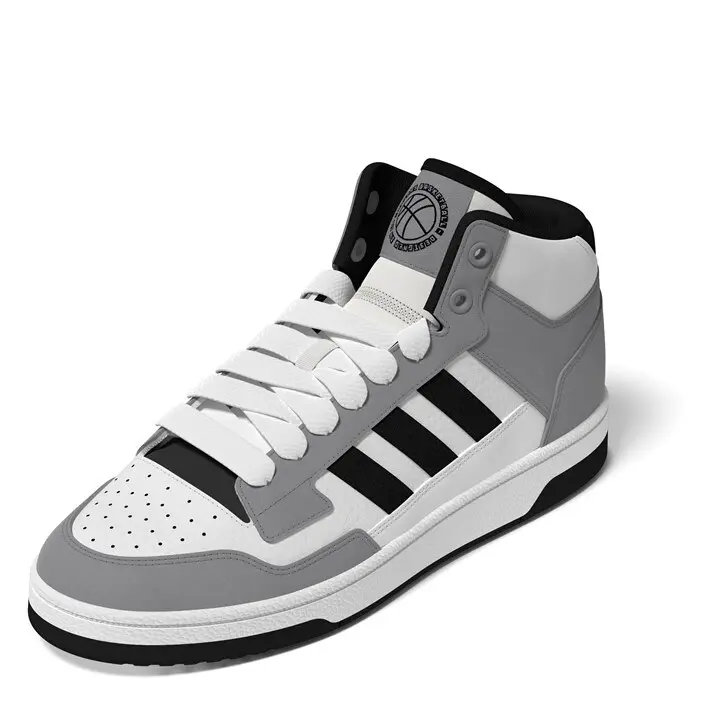 Adidas Mens Rapid Court Mid High Top Trainers 8