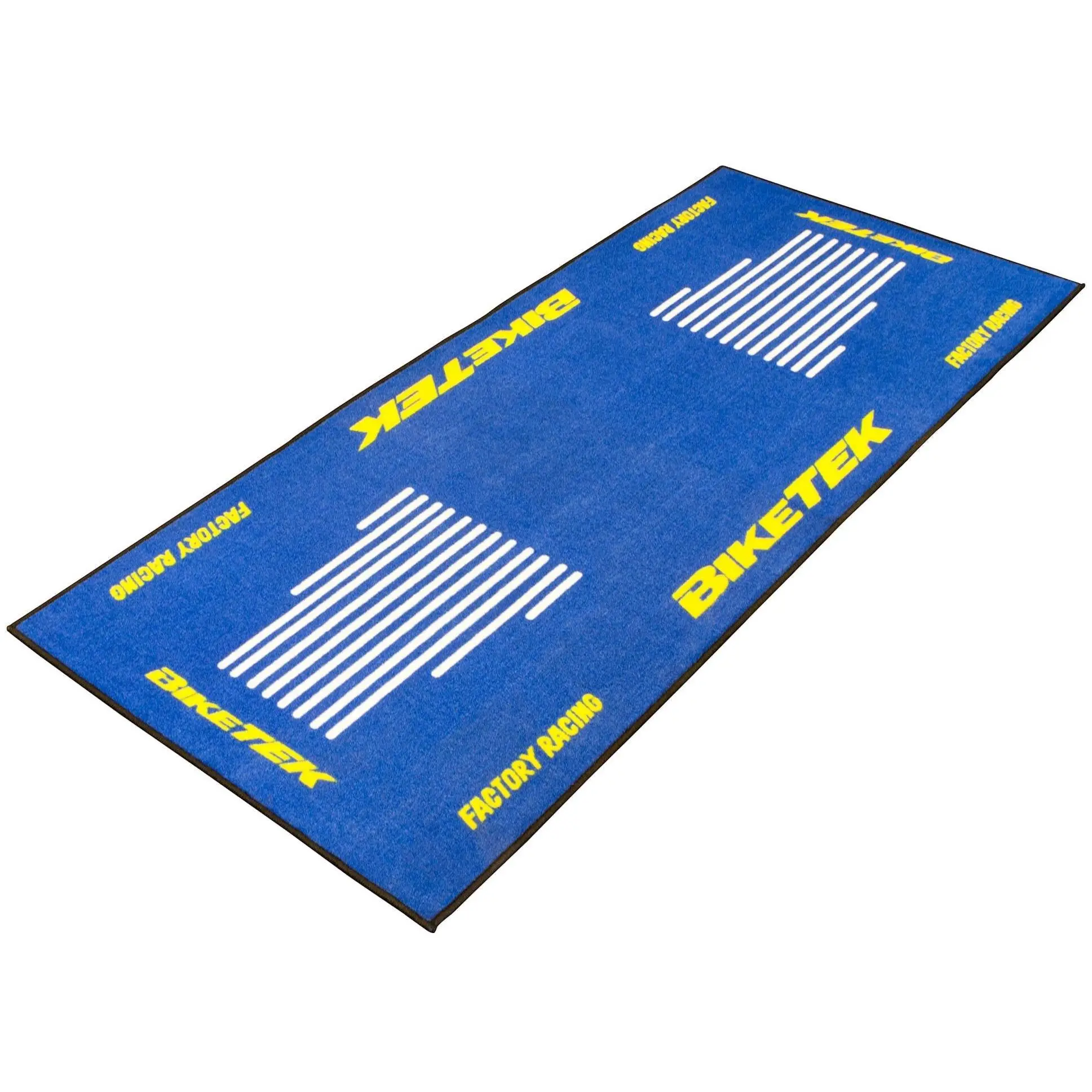 BikeTek Series 3 Blue White Yellow Garage Mat 190 x 80cm