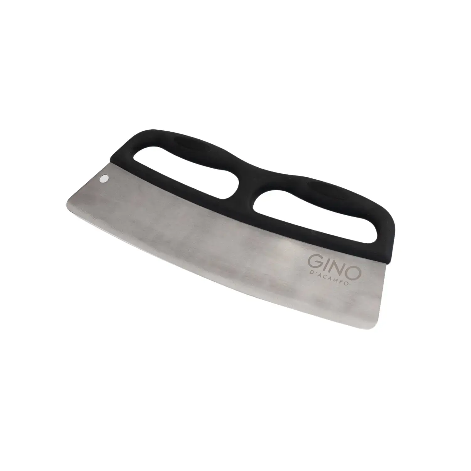Rocker Style Pizza Cutter - Stainless Steel Ergonomic Handle Kitchen Utensil - Gino Pizza ovens