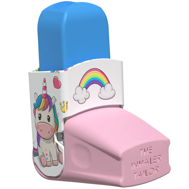 The Inhaler Tailor Una The Unicorn Inhaler Cover for Kids and Adults – Vegan Leather Case – Handmade in England - Suitable for Ventolin, Salbutamol, Turbohaler, Easi-Breathe and Easyhaler Inhalers 4