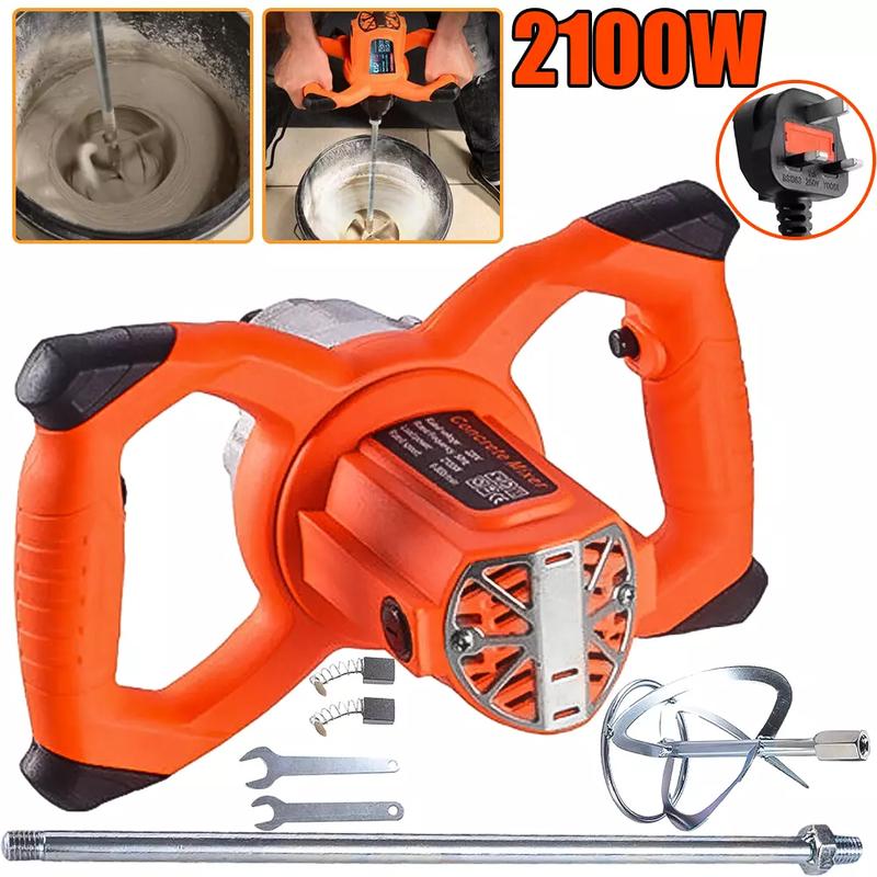 Product Introduction of 2100W Electric Plaster Paddle Mixer Mortar Cement Paint Stirrer Whisk 6 Speed UK 5