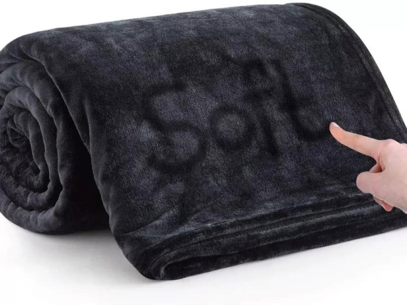 Large Faux Fur Warm Fleece Throw Over Soft Sofa Bed Mink Blanket Double & King 4