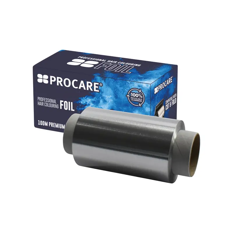 Procare Foils Premium Silver Hair Foil 100mm x 100m - Achieve salon-perfect highlights every time - trusted by pros, loved by clients! 1