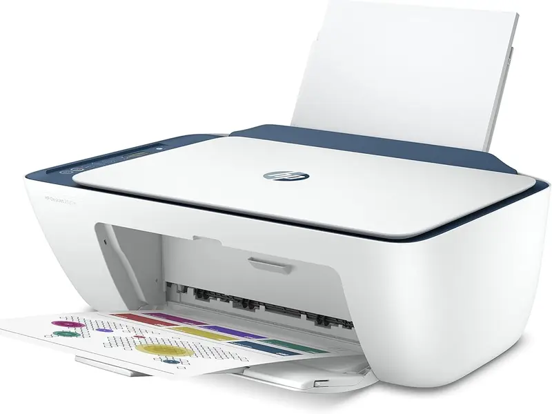 HP DeskJet 2721e All-in-One Wireless Colour Printer with 6 Months of Instant Ink and HP+ White/Blue 4