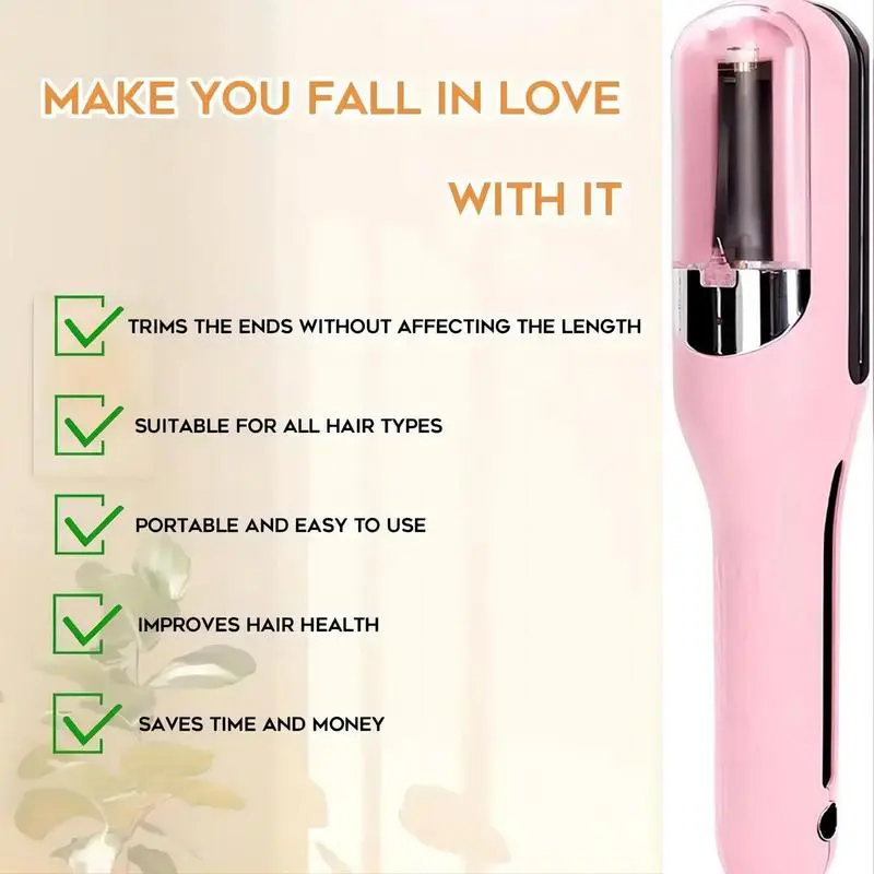 Automatic Hair Split End Trimmer Device, Cordless Hair Cutting Tool For Dry, Damaged & Brittle Split Ends Removal, Suitable For Men And Women, Hair care Salon Equipment 5