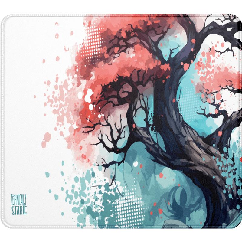 Bonsai Splatter Large 900 x 400mm - water resistant - premium quality Deskpad 4