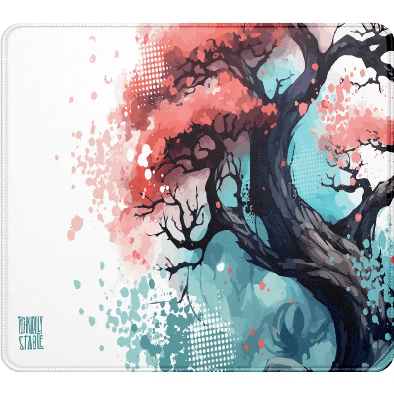 Bonsai Splatter Large 900 x 400mm - water resistant - premium quality Deskpad 4