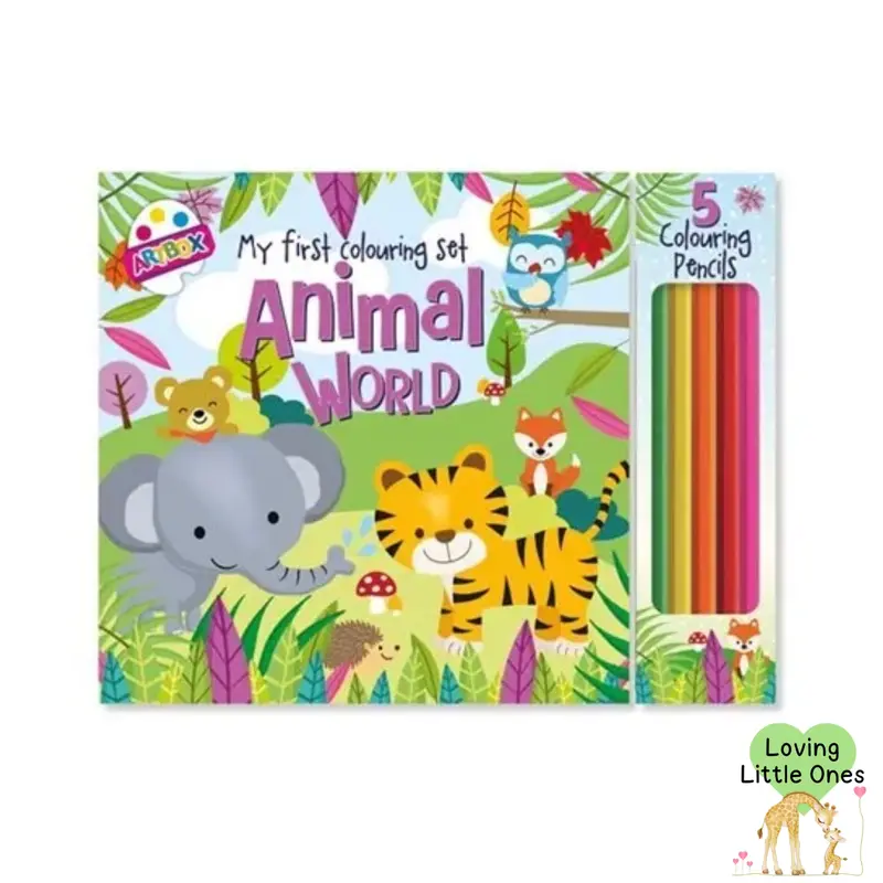 My First Colouring Set for Children - Animal World or Ocean 1