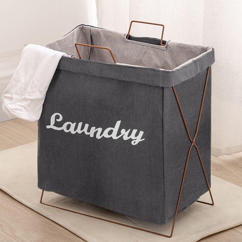 AceHome Waterproof Foldable Laundry Storage Basket foldable with handle 6