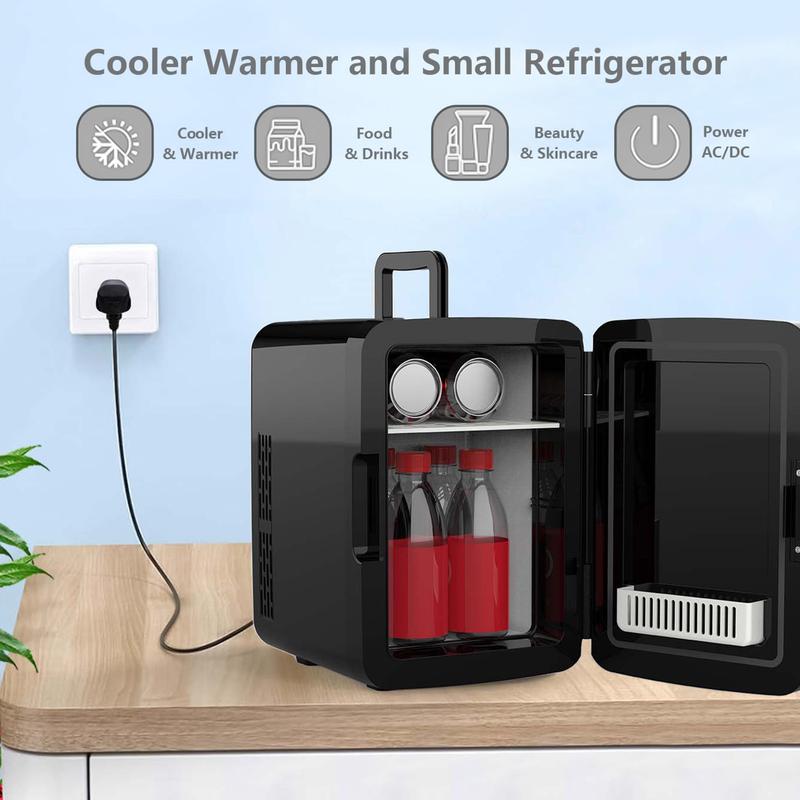 4/10/15L Mini Fridge TableTop Electric Cooler Warmer Portable Ice Box Office Car 4