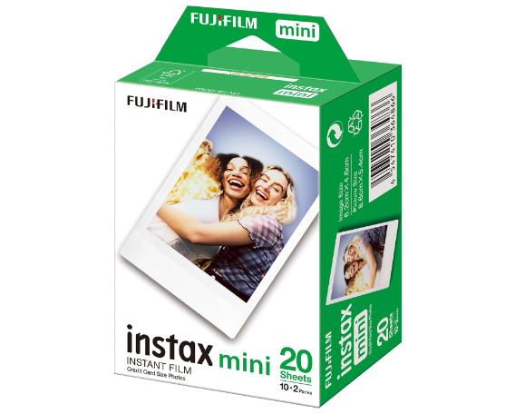 instax mini instant film White Border, 20 shot Pack, suitable for all mini cameras and printers 1