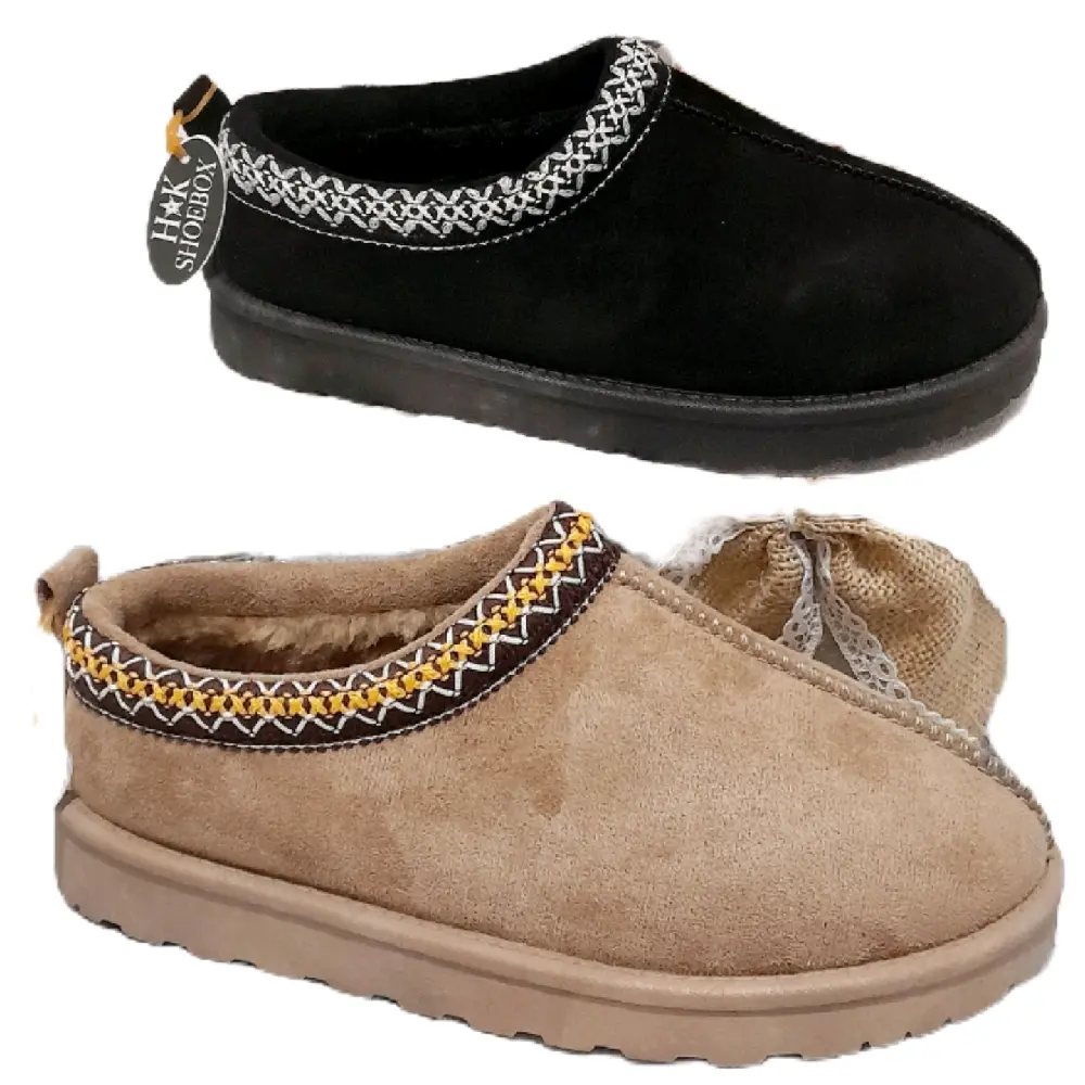 Ladies Indoor Outdoor Slippers Shoes, Faux Fur Lined, warm & snugg Women Girl Footwear
