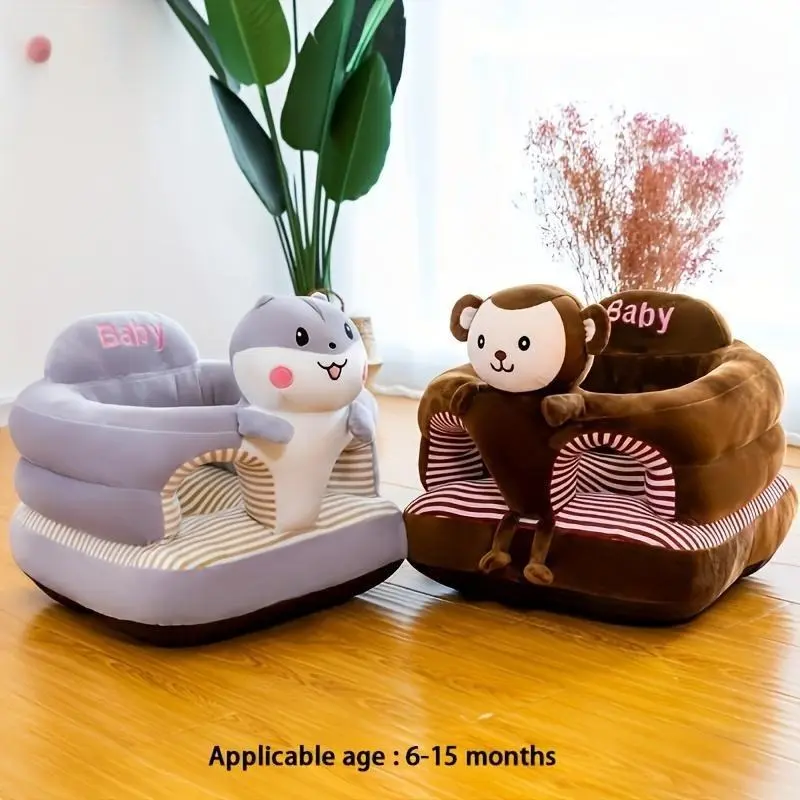 【2025】1pc Toddler Anti-fall Cartoon Sofa Chair, Baby Learning To Sit Sofa, Plus Thickened Tatami Chair