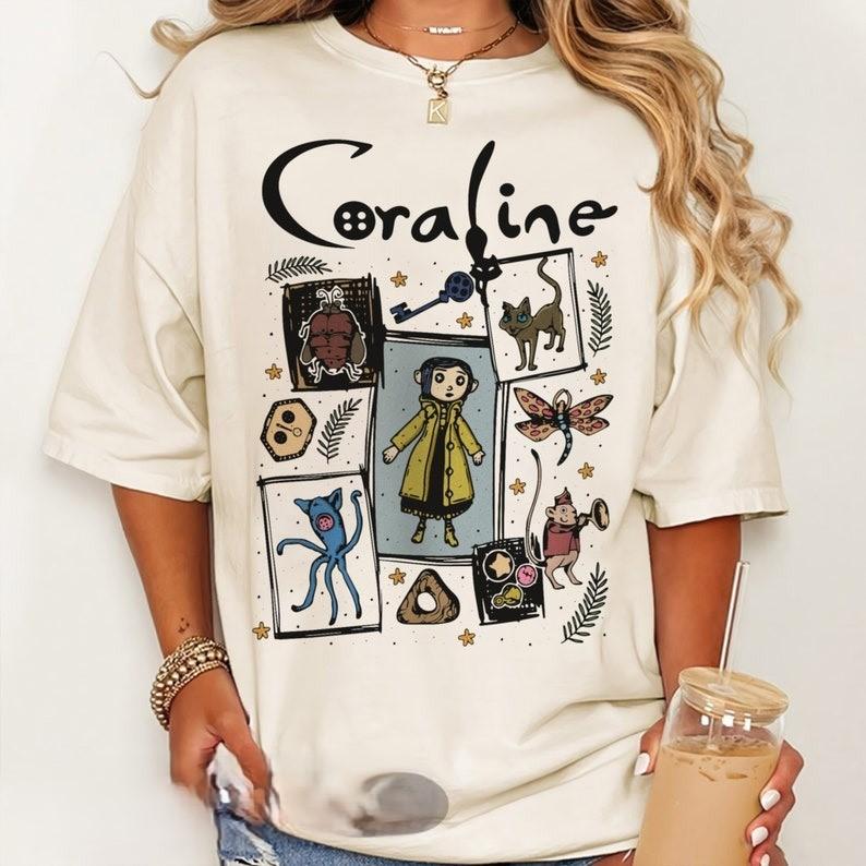 Coraline Shirt, Halloween Coraline Shirt, Spooky movie Shirt, Coraline Doll Shirt,Coraline Best For Coraline Movie Vintage Retro Horror 2