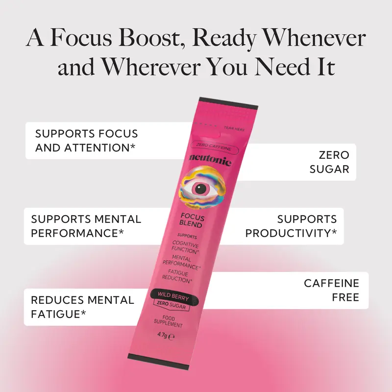 Neutonic | Focus Blend Taster Pack 4 sachets | Supports Cognitive Function & Mental Performance 1