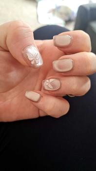 Product Review of Top-Tier Quality Manicure, TUGE NAIL Blossom Series 100% Handcrafted Press On Nails Nail Art, Cat's Eye Effect, French Tip Nail, Reusable, Long-Lasting, Eco-Friendly, DIY Manicure, Variety of Designs & Sizes Nail Care Nail Polish Cutics Cosmetic from M**z P**s 0