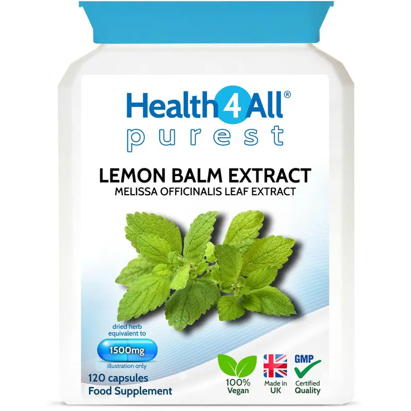 Health4All Lemon Balm Extract 1500mg Capsules - Natural Sleep Support Supplement 6