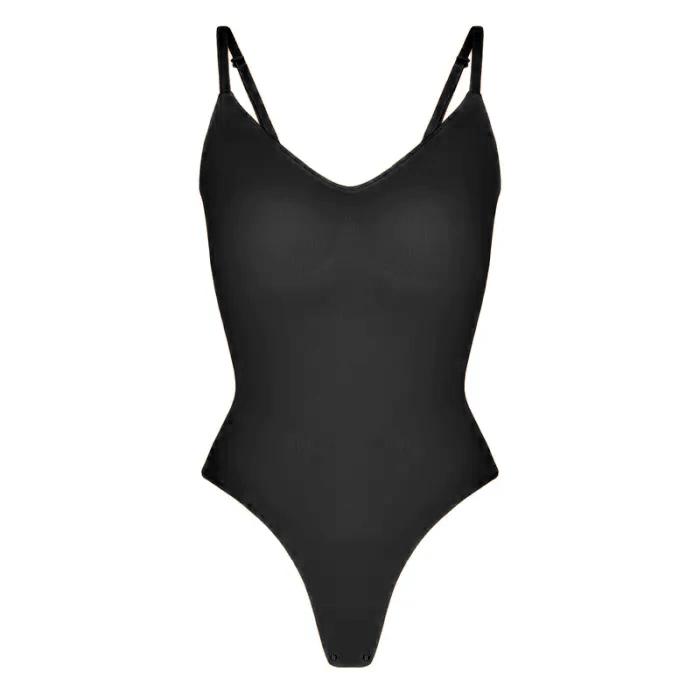 Women's Seamless Covered Bust Thong Bodysuit for Comfort and Shape - Compression, Sexy 3
