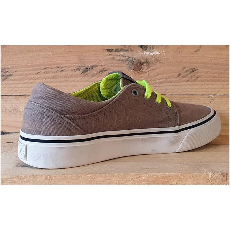 DC Trase Skating Trainers light brown/White/Green UK5/US6/EU37 7