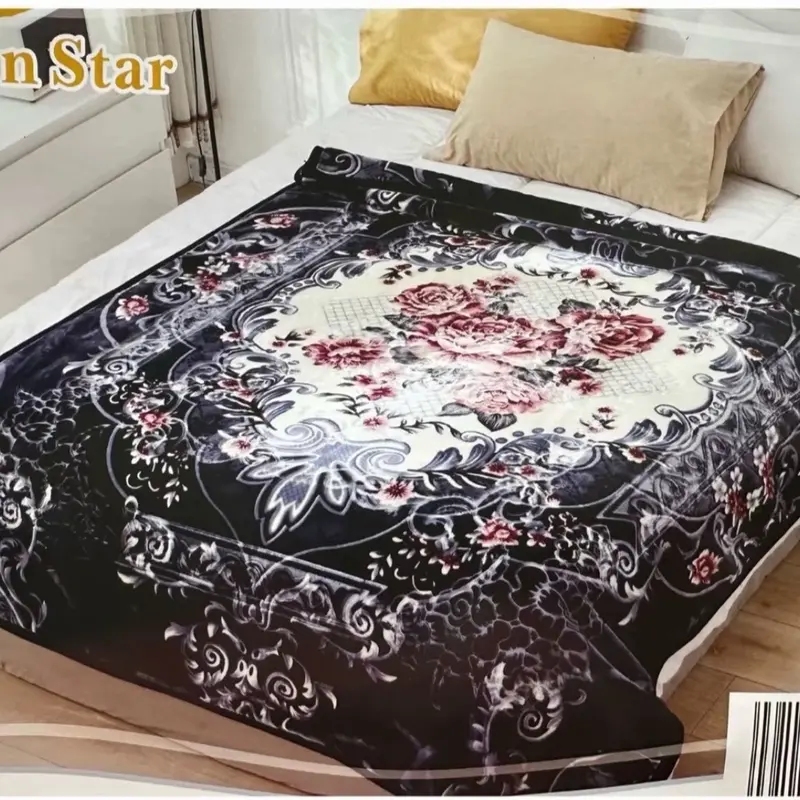 Fleece Blanket 2 Ply Reversible - Luxury Faux Fur Throw Fluffy Blanket for Bed | Soft Warm Thick Fleece Blanket | Bed Throw King Size Blanket Adult Bedroom (240x200cm)top quality super soft blanket silk touch designed in turkey 6k blanket 4