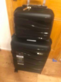 Product Review of [MissLulu Bags] Wave Design Lightweight Polypropylene Hard Shell 14'' Vanity Case (5 Colours) from C**a M**o 0