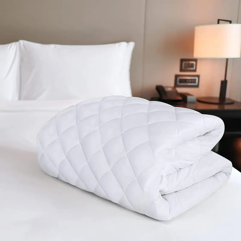 Waterproof Quilted Mattress Protector, Extra Deep 30cm Fitted Stretch Skirt, Quilted Mattress Topper Cover, Machine Washable, Hypoallergenic and Breathable Mattress Cover fits snugly Single Double King Super King and High Quality 1