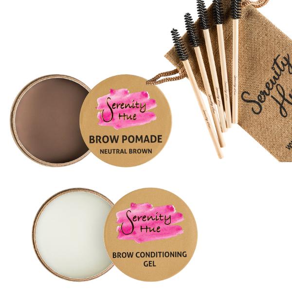 #2 Brow Treatment Pomade (day) + Overnight treatment gel Serenity Hue to get fuller healthier brows Gel Daily Matte 1