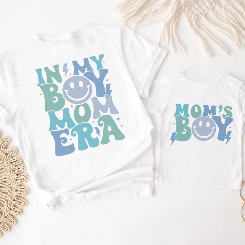 My Boy Mom Era & Mom's Boy Matching T-shirts 2