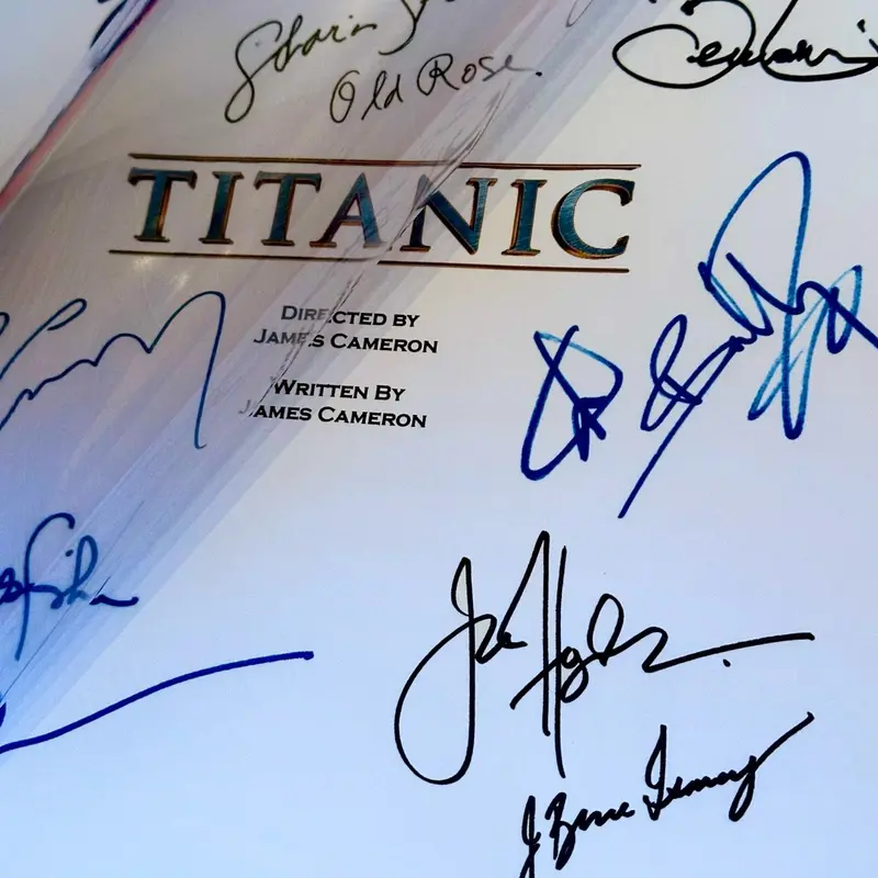 TITANIC Movie Script with Printed Autographs 3