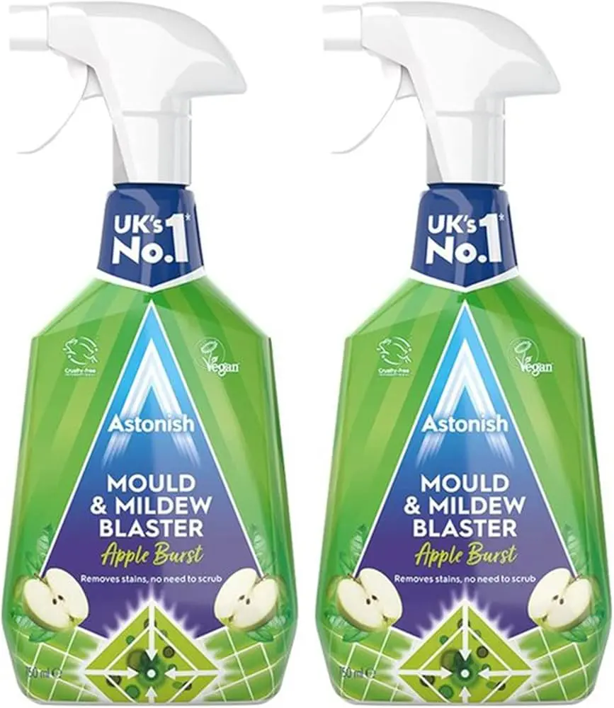 2x Astonish Mould & Mildew Blaster Apple Burst 750ml - Powerful Cleaner for Tough Stains