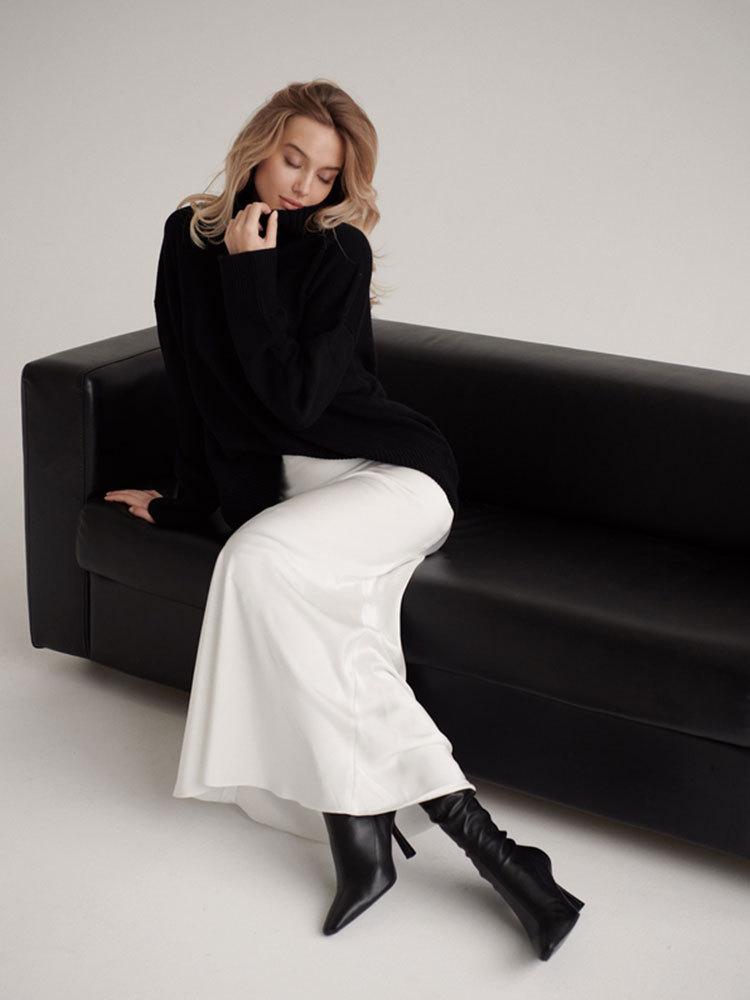 Product Introduction of 2025 Women's fashion loose high-waisted long skirt Womenswear Bottom 12