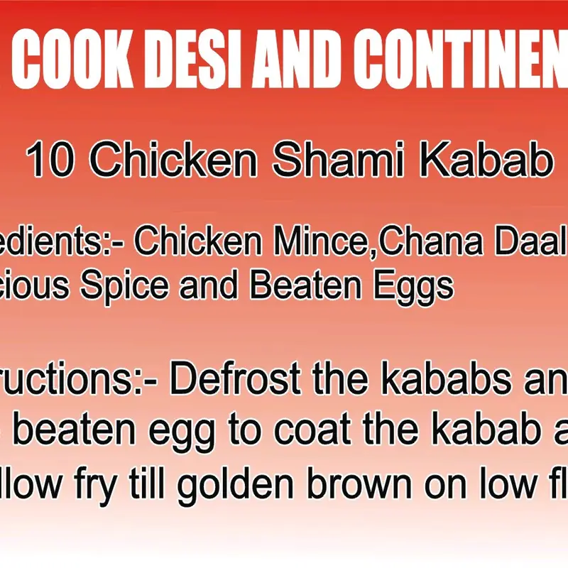10 delicious chicken shami kebab frozen products Foods 3