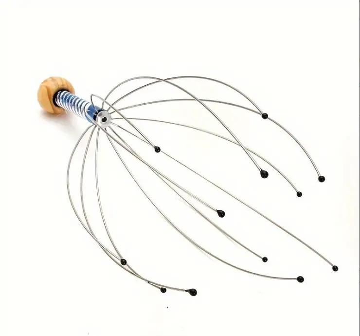 2pcs   Stress-Relief Octopus Scalp Massager - Durable Metal Head Scratcher for Deep Relaxation & Hair Growth Body Care 5