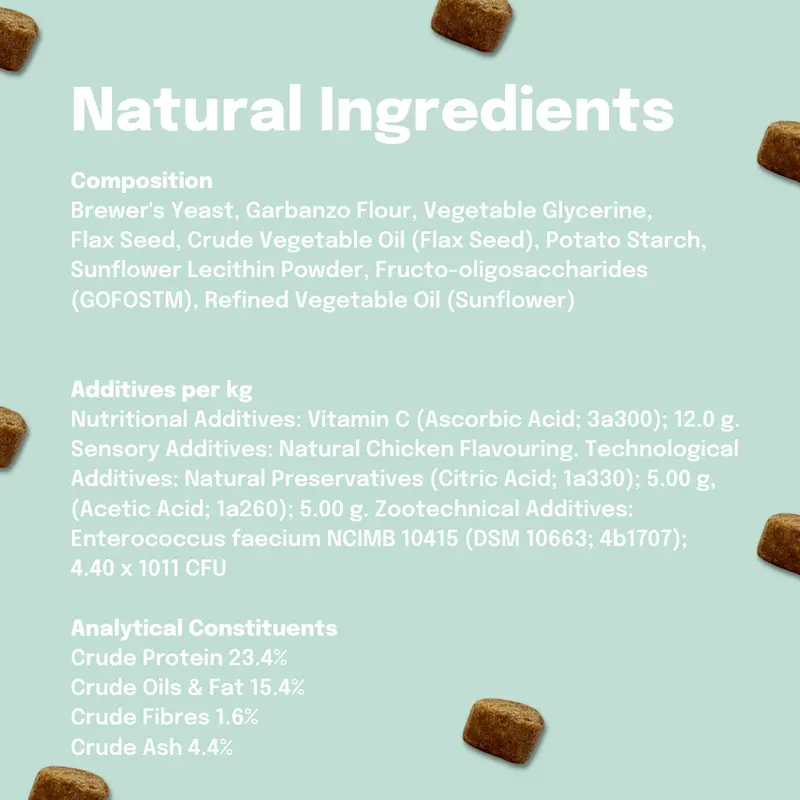 Buddy & Lola | Probiotic Soft Chews for Dog Gut Health | Plant Based Daily Digestive Supplement | Natural Probiotic Treats | Firmer Poops & Less Wind | Supports Healthy Skin & Coat | Helps Itchy Skin | 60 Probiotic Chews for Dogs | Made in UK 3