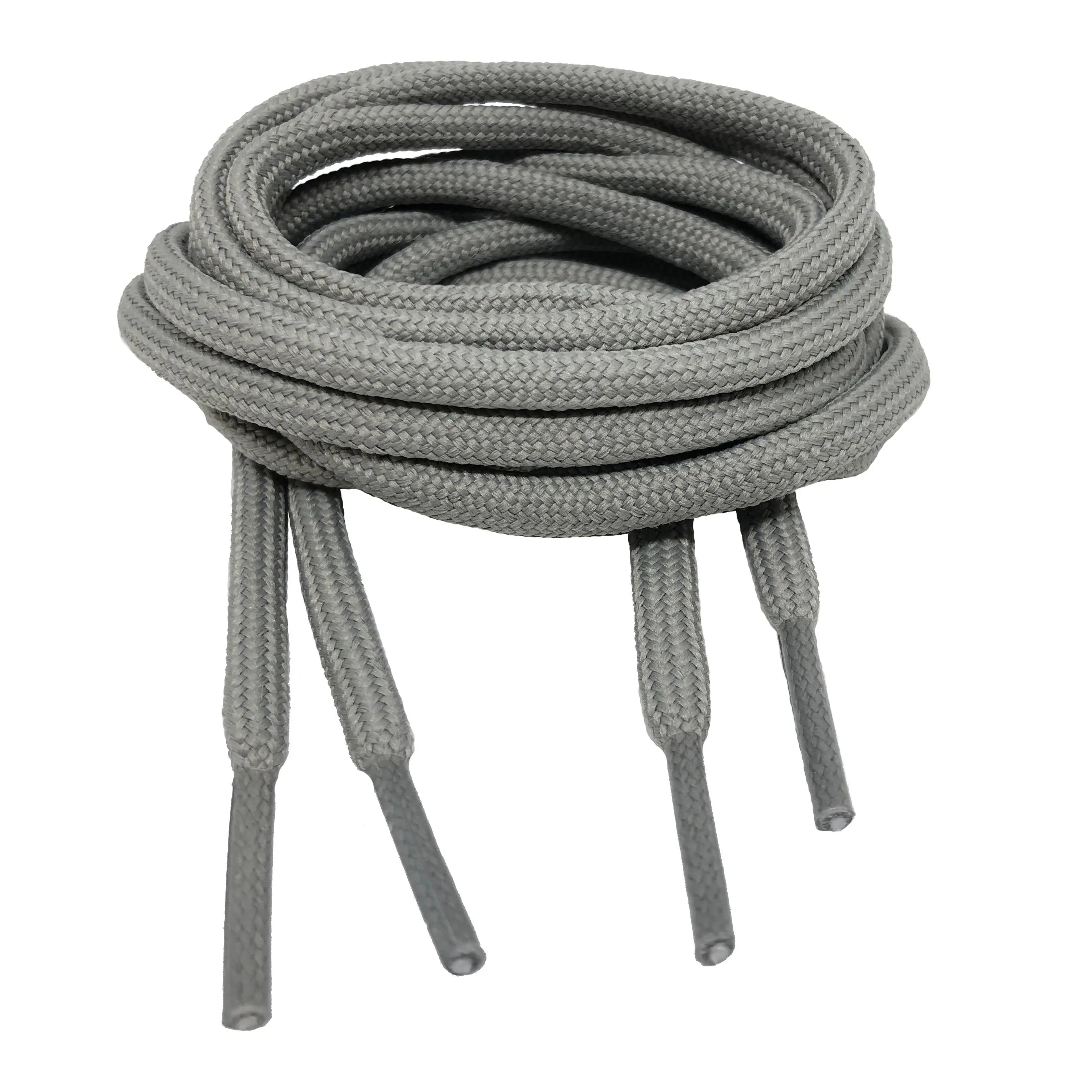 Round Grey Shoelaces - 5mm wide