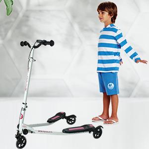 Kidzmotion Wriggler Three Wheel Swing Scooter Drifter for Ages 5-9 (Pink) 6
