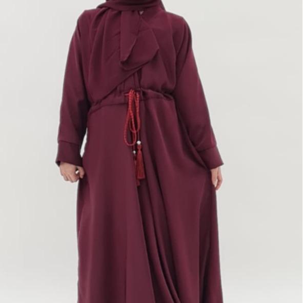 Nida Drawstring Kids Abayas hijab kimono girls girl 3