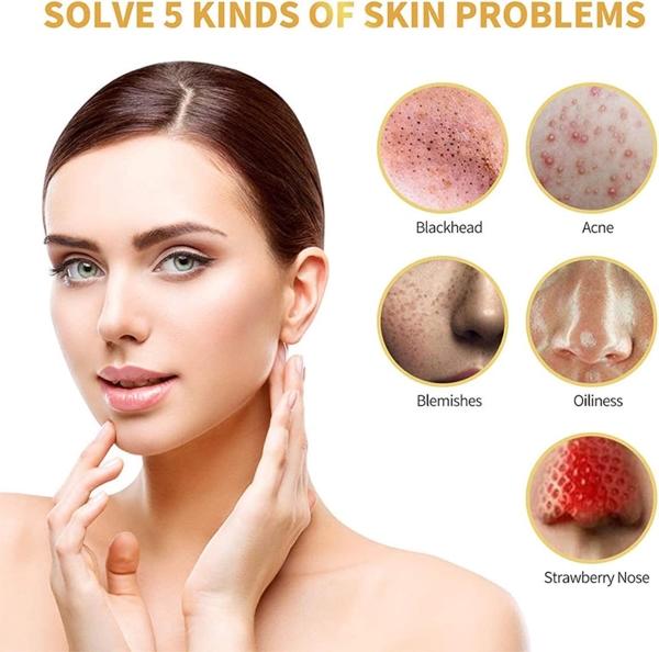 24K Peel Off Face Mask, Moisturizing Refreshing Beauty Skin Care Product for Women, Gold Face Mask, Deep Skin Clean Purifying Acne, Reduces Fine Lines & Wrinkles, Skin Care Face Lifting Firming Mask for Women 1