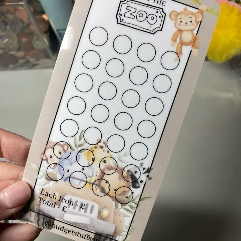 Zoo Vellum tracker and Wallet, Cash Stuffing 0