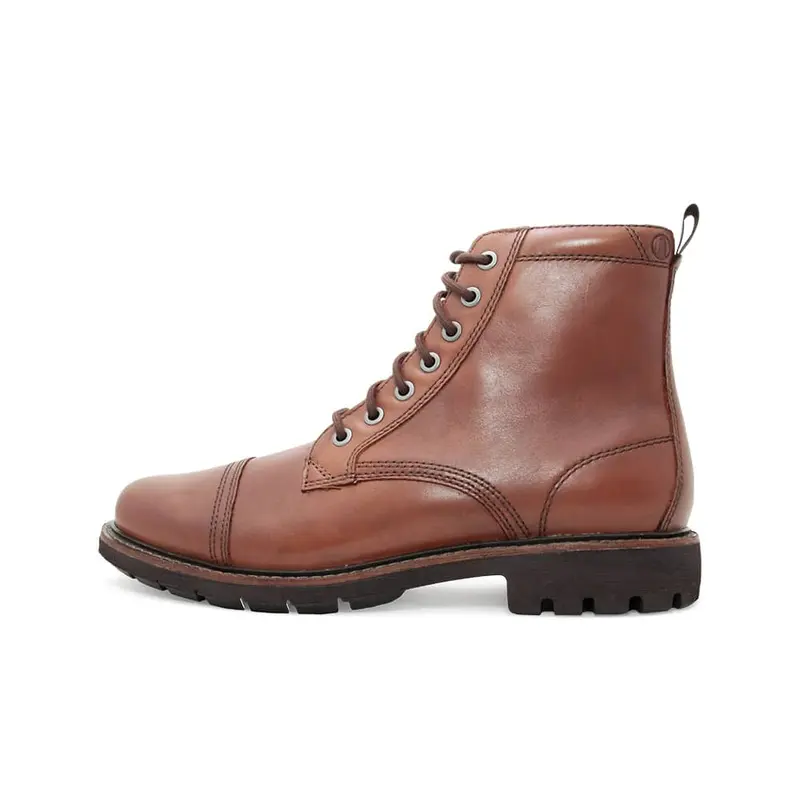Clarks Batcombe Cap Men’s Leather Boots Brown Lace Up Shoes 26173429 3