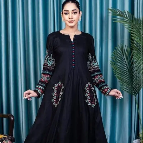Teesa By Momina Designer | MD-1700-1 | 2 Piece Ready To Wear Linen Embroidered Airline Style Dress for women Casual Fabric Elegant Trouser Elegant Trouser Womenswear Everyday