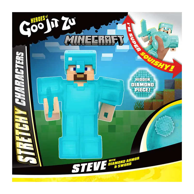 Heroes of Goo Jit Zu Minecraft - Steve With Diamond Armour And Sword 2