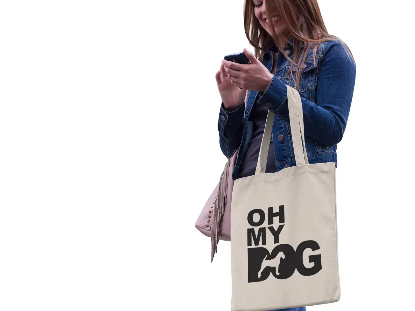 The House Of Dog Irish Terrier Owner Gift: Premium Cotton Tote Bag. Heavyweight 100% Cotton