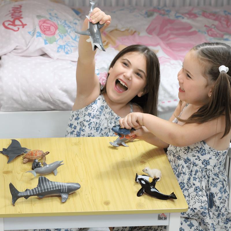 Sea Animal Large Jumbo Solid Figures 12Pcs Realistic Toy Fish Sea Creatures For Children - Shark, Whale, Dolphin, Turtle 1