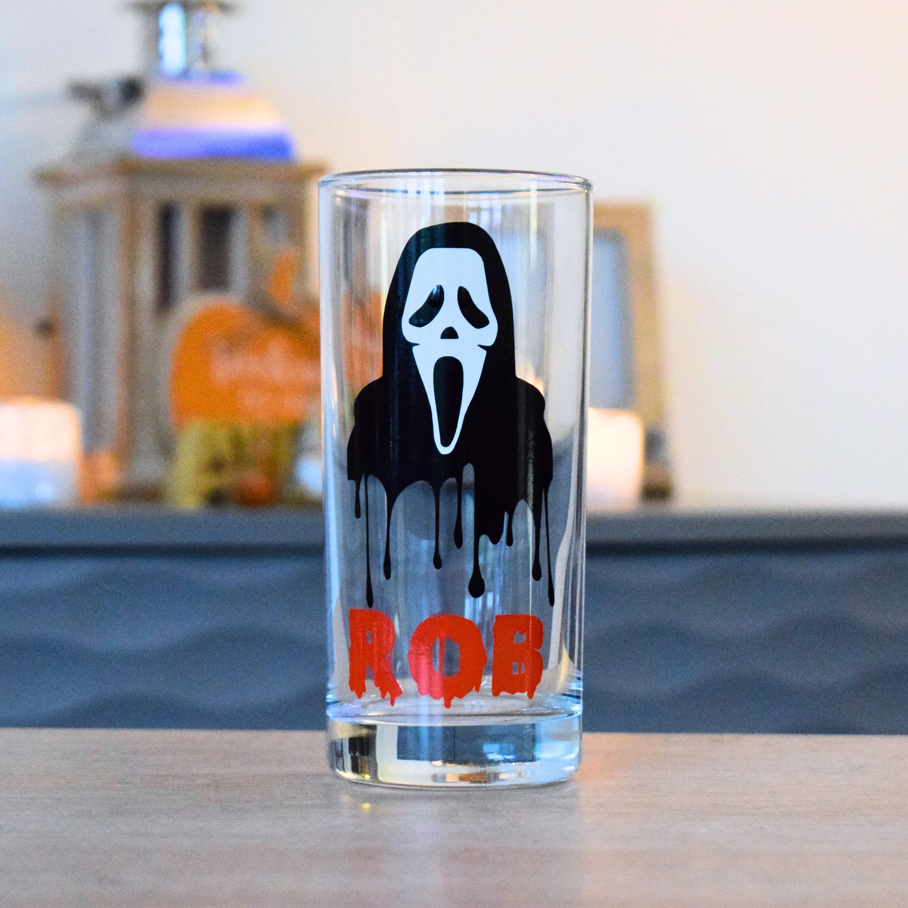 Personalised Halloween Scream Cup, Scream Glass, Halloween Party Cups