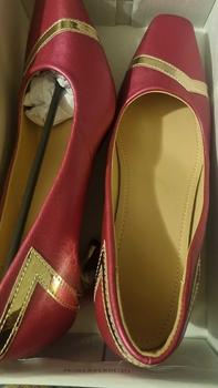 Product Review of Women's Fashionable Metallic Square Toe High Heel Shoes, Elegant  Slip on Shoes for Party, Daily Clothing Decor for Women & Girls from D**e 0