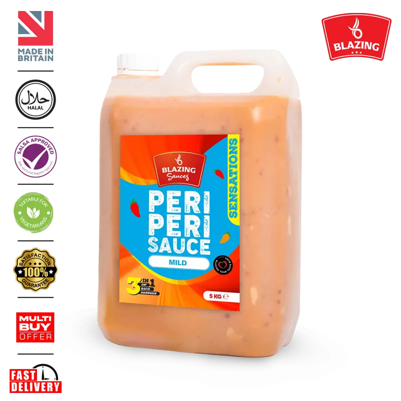 Blazing Mild Peri Peri Sauce Perfect for Chicken & Meat. Dipping/Tossing/marin 5